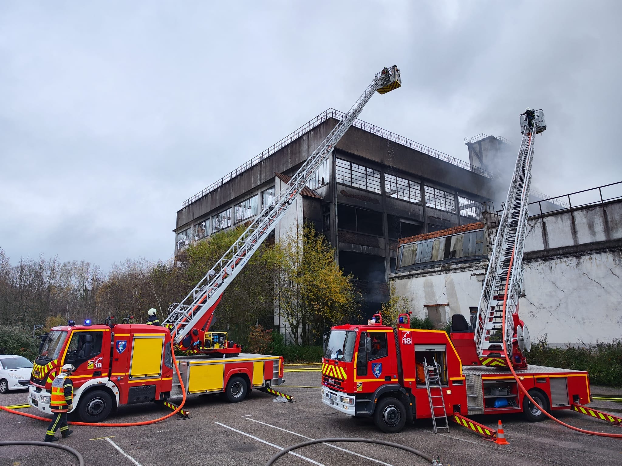 Incendie dans l’usine BTT, à Thaon-les-Vosges