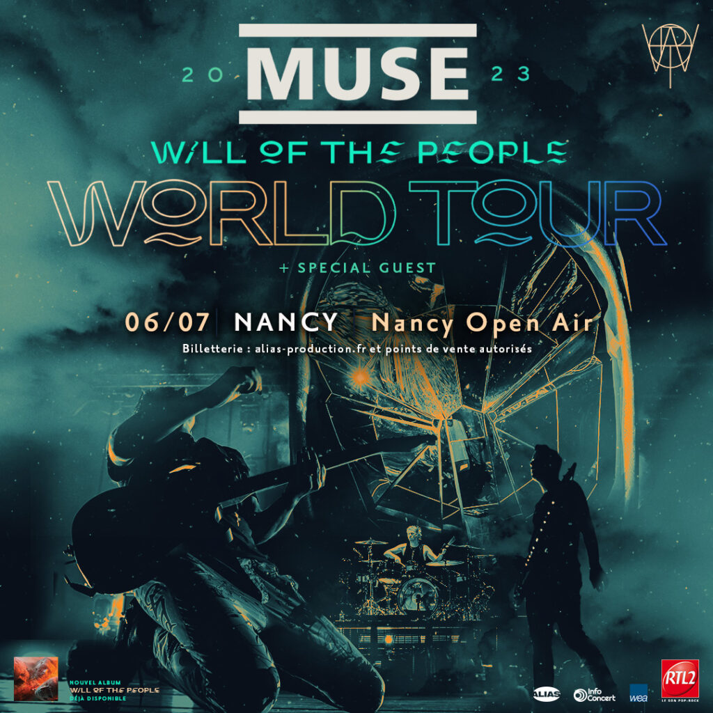 Muse sur la scène plein air du Zénith de Nancy le 6 juillet !