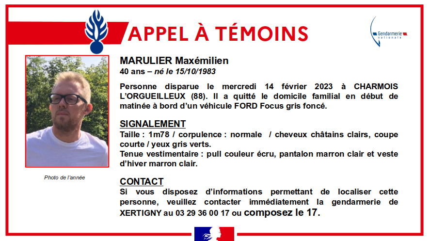 Disparition inquiétante dans les Vosges (88) : L’homme a été retrouvé