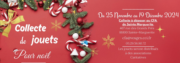 Grande collecte de jouets à destination d’associations caritatives dans les Vosges (88)