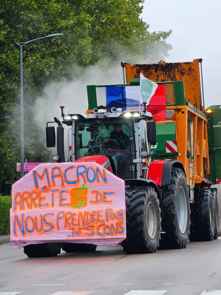 Mobilisation des agriculteurs dans le Grand Est : tracteurs dans les rues et colère des exploitants ce 26 septembre
