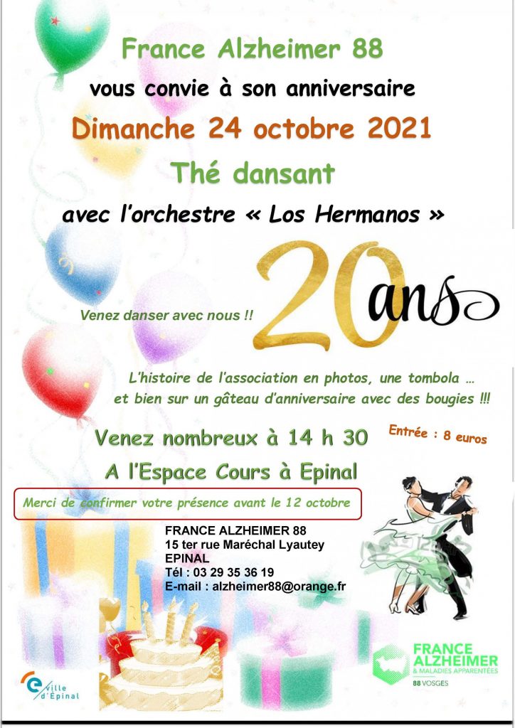 THE DANSANT FRANCE ALZHEIMER à EPINAL