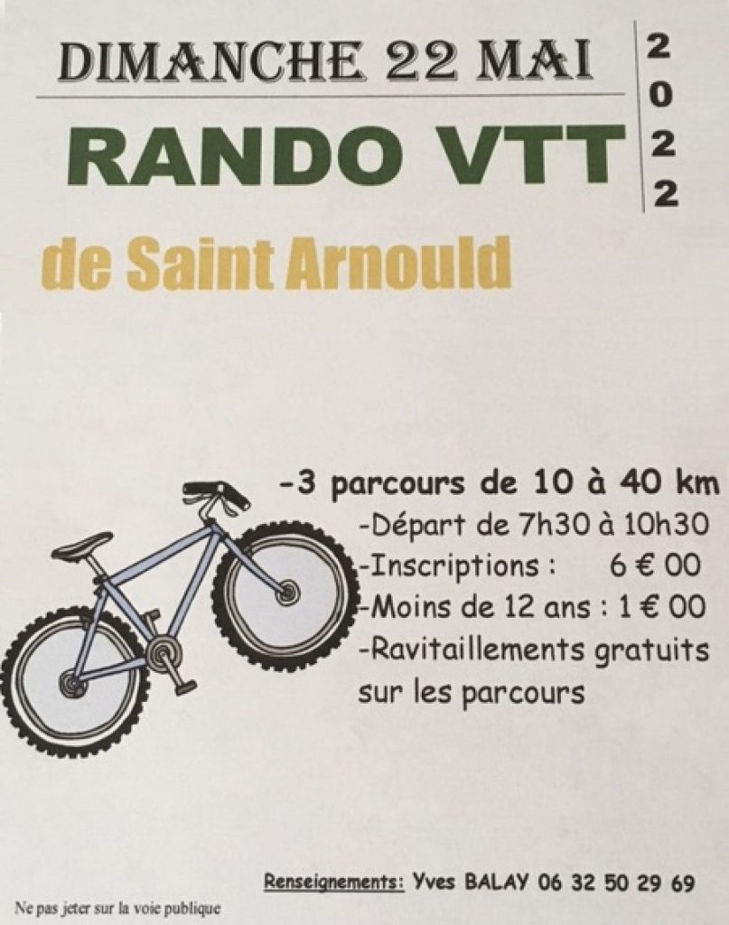 RANDO VTT DE SAINT-ARNOULD à DEYVILLERS