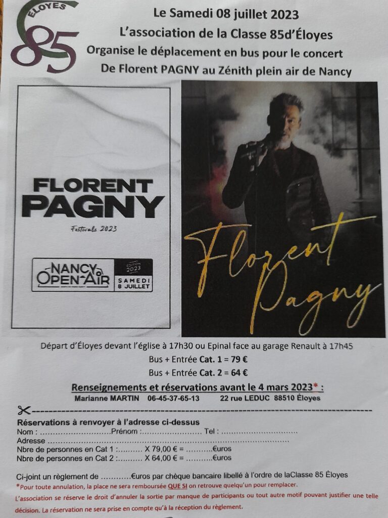 Sortie en bus pour Florent Pagny