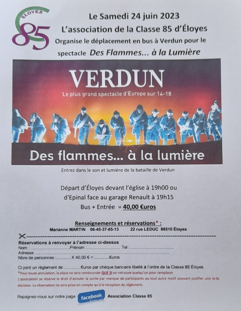 Sortie sons et lumières à Verdun