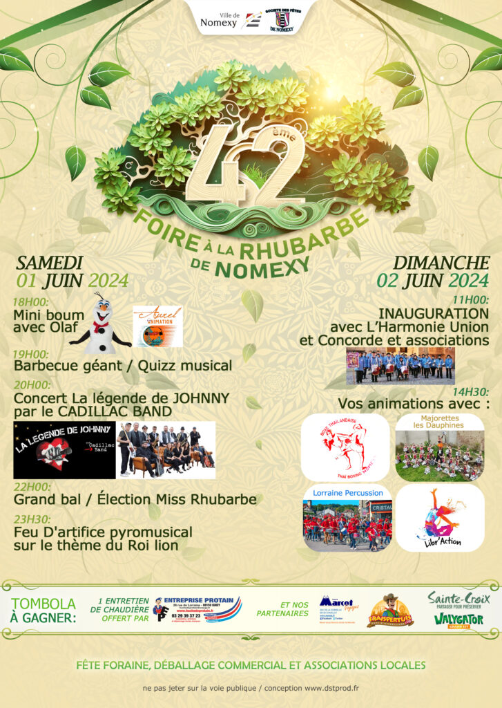 42è FOIRE à la Rhubarbe de NOMEXY