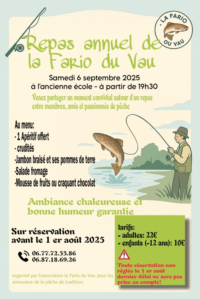 Repas annuel de la Fario du Vau