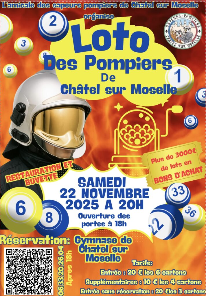 Loto des pompiers de Chatel sur Moselle