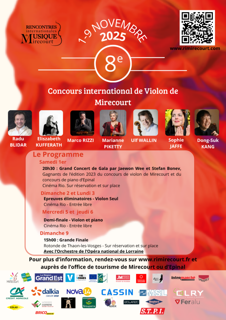 FINALE DU CONCOURS INTERNATIONAL DE VIOLON DE MIRECOURT A LA ROTONDE DE THAON LES VOSGES