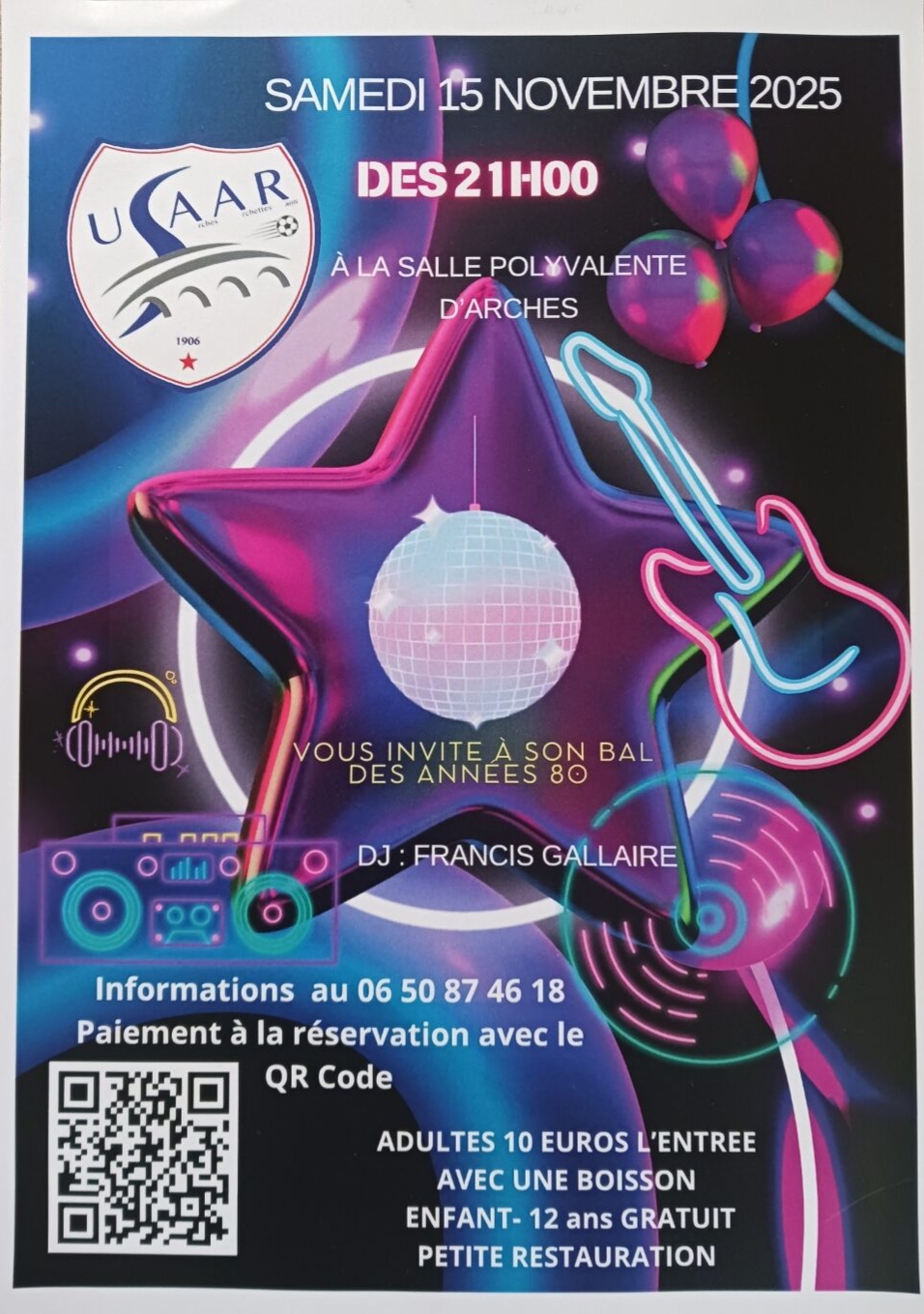 BAL DES ANNÉES 80 À ARCHES