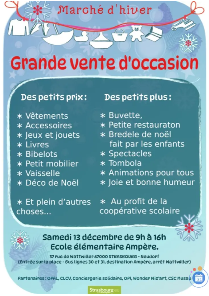 MARCHÉ D’HIVER à STRASBOURG